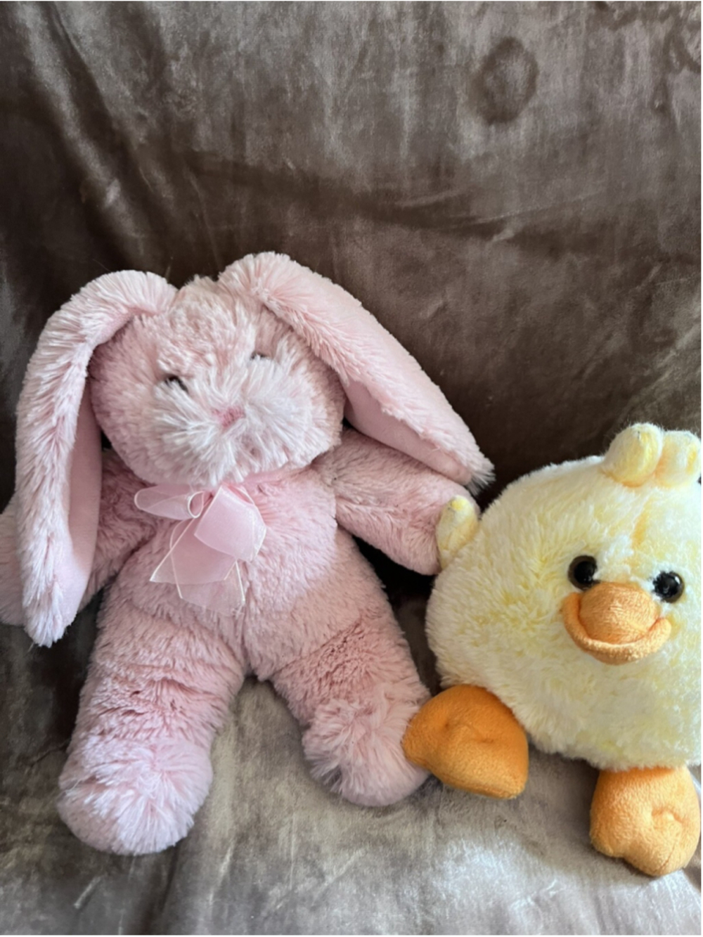 Pink PLUSH/Stuffed Rabbit WITH PLUSH CHIC , SUPER CUTE N SOFT SEE PICS